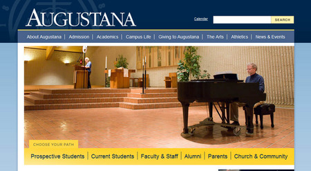 Screenshot of Augie.edu Screenshot of Augie.edu