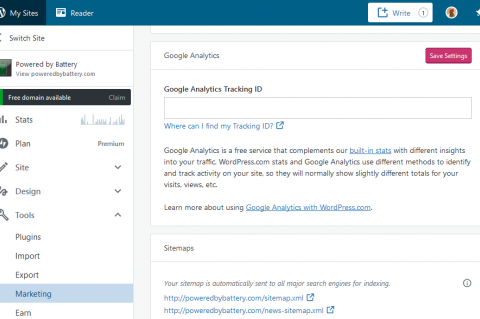 Google Analytics in WordPress