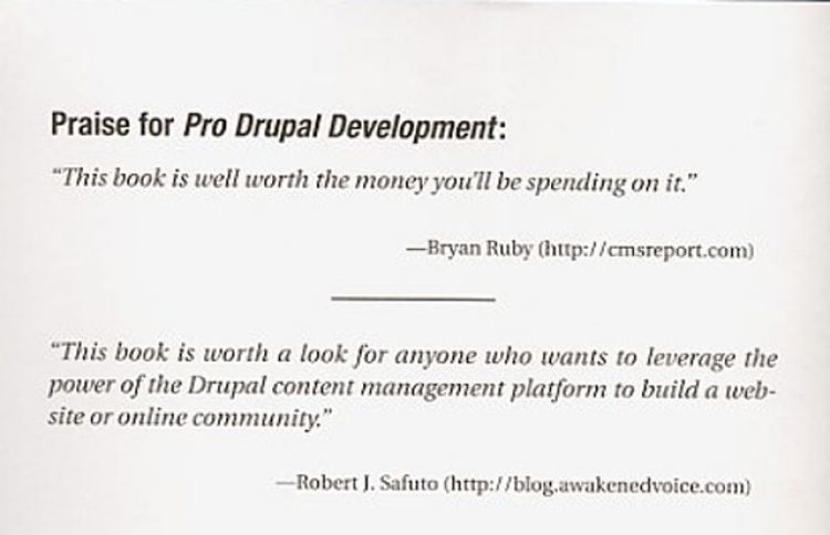 Bryan Ruby Quoted in Drupal book