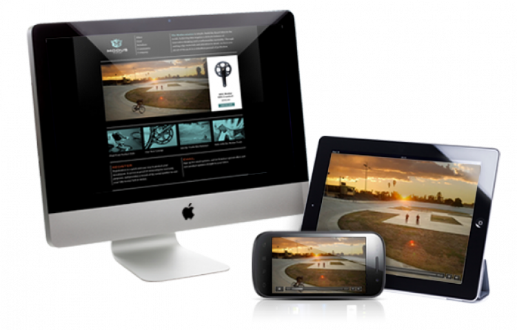 Desktop and Mobile screens showing software